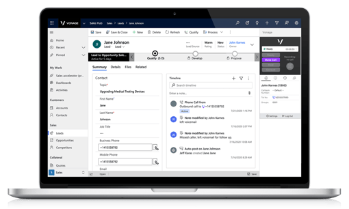 顧客満足 Microsoft Dynamics 365 Sales Hub
